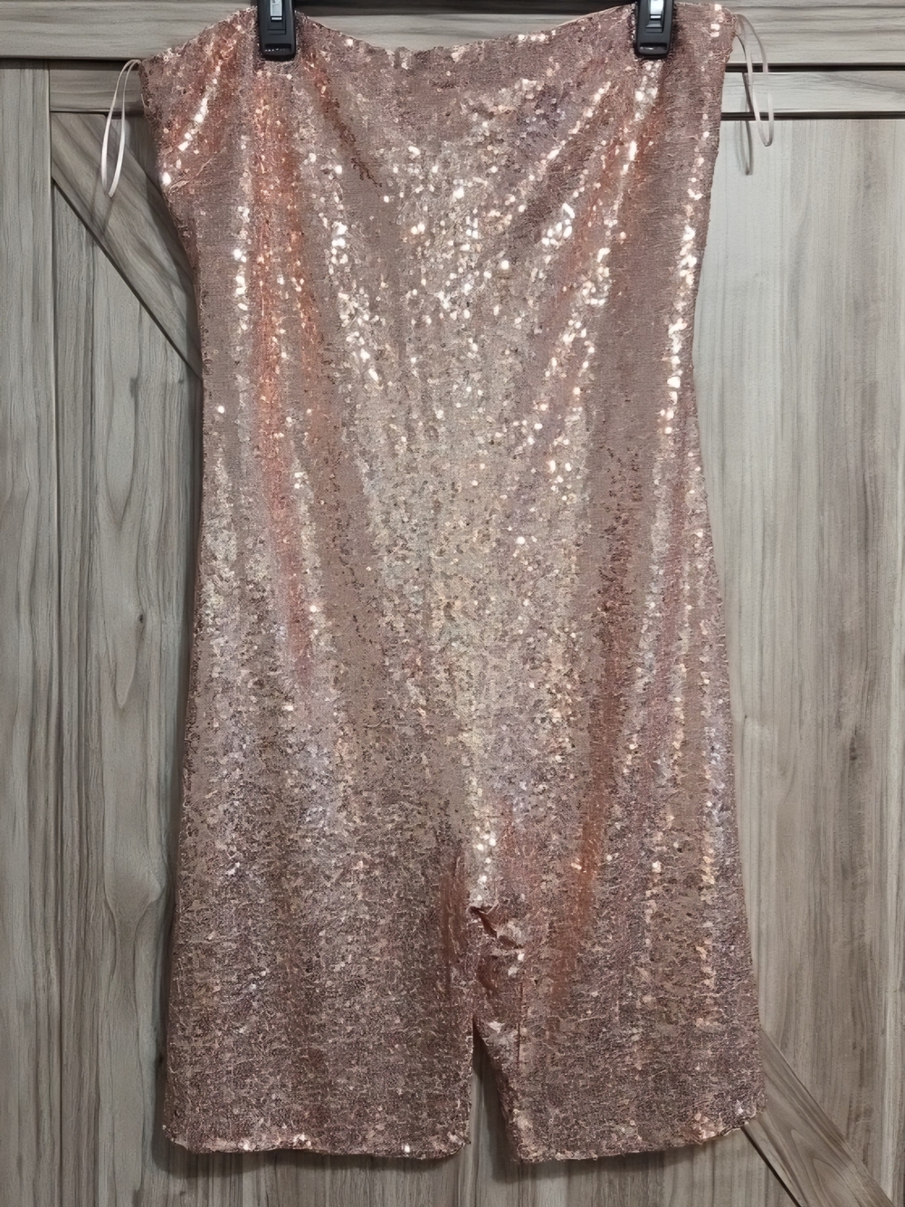Fashion Nova Pink Sequin Romper